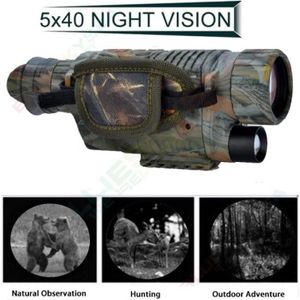 5X40 lunette de Vision nocturne infrarouge numérique pour télescope de  chasse longue portée avec caméra Shoot Photo - Type Black #C - Cdiscount  Appareil Photo