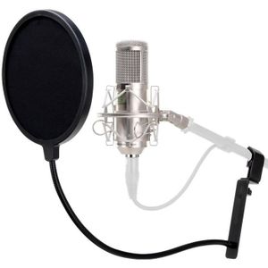 Pied de microphone MS-2A et perche noir - omnitronic