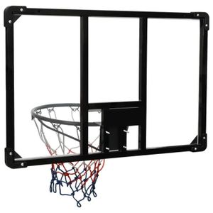 PANIER DE BASKET-BALL ABB Panneau de basket-ball Transparent 90x60x2,5 c