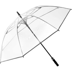 PARAPLUIE Parapluie de golf transparent de 62 pouces, à ouverture automatique, extra large, coupe-vent, imperméable, manches, unisexe[Y3371]