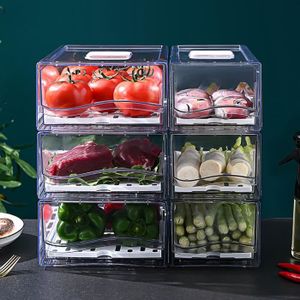 2pcs Beurre Fromage Boîte de stockage Réfrigérateur portable Fruits Légumes  Frais Organisateur Boîte Transparent Fromage Récipient