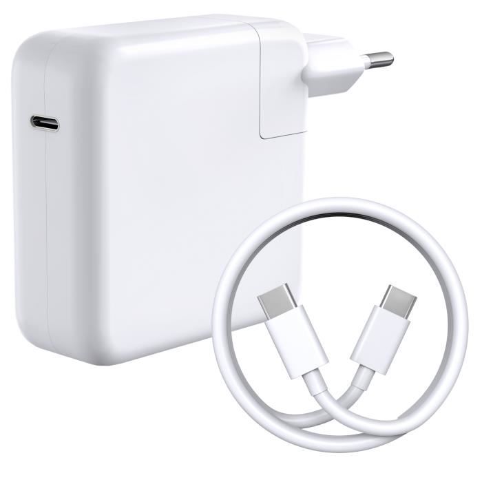 CHARGEUR MURAL USB-C 45W POWER DELIVERY - pour MacBook Air 13' Fabriqué  avec du plastique 100