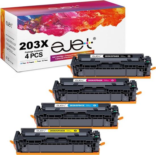 Okra Toner Kompatibel Mit HP 203X / CF540X - Schwarz, 3200 Seiten Für HP Color LaserJet Pro M254/M280/M281 Serie