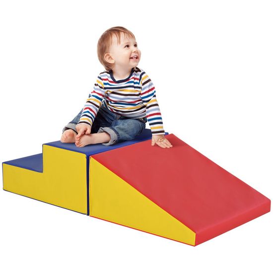 4 blocs de construction en mousse XL modules de motricité certifiés normes EN71 1 2 3 mousse EPE revêtement PU gris bleu 4 blocs de construction en mousse XL modules de motricité certifiés normes EN71 1 2 3 mousse EPE revêtement PU gris bleu