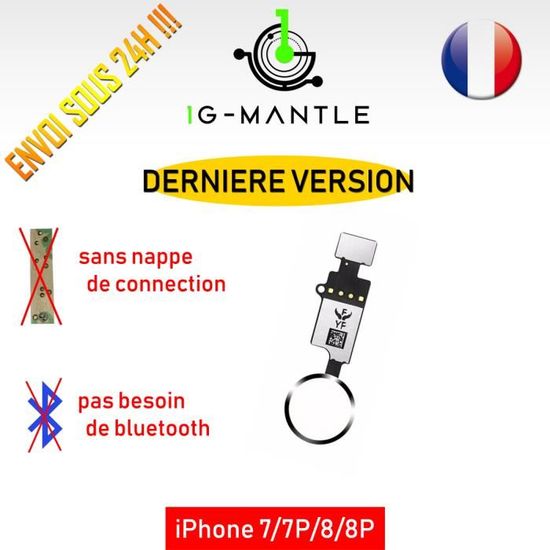 Bouton Home universel avec fonction de retour pour iPhone 7/8/7 Plus/ 8 Plus Bouton Home universel avec fonction de retour pour iPhone 7/8/7 Plus/ 8 Plus