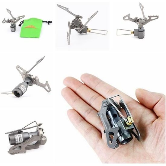 Mini réchaud de fusée de camping portable, extérieur, bois