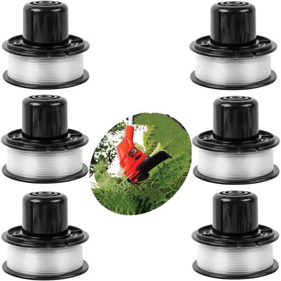 Lot 3/6/9 Têtes De Débroussailleuse Black & Decker A6226 GL250 GL310 GL360 - Bobine Et Fil De Rechange