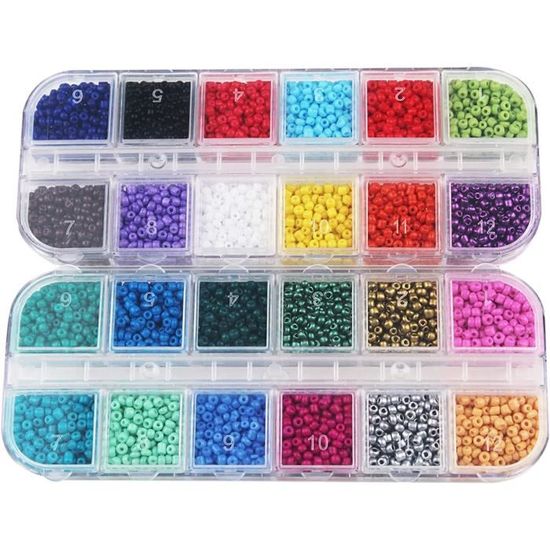 Boîte mini rangement perles et accessoires plastique cristal 7  compartiments de Le Basique, 3,90 € | Atelier63silenceellecree