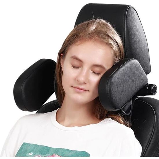 ZOBMIO Oreiller Voiture Rétractable 360° Pour Enfant Et Adulte - Cale-Tête Réglable Avec Mousse Mémoire