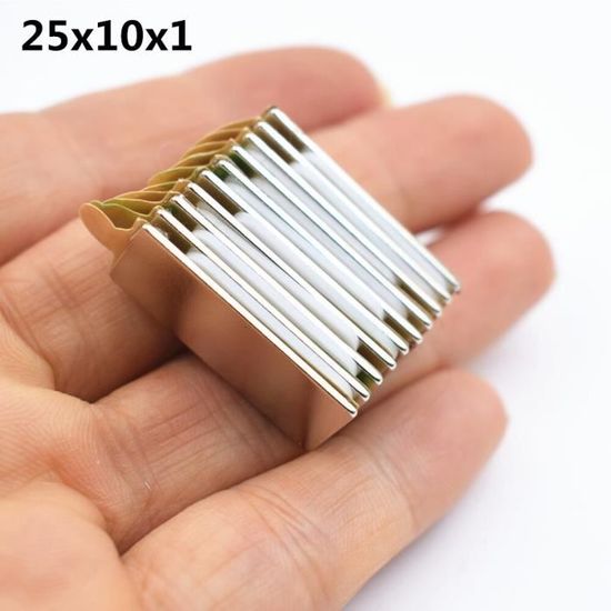 Lot De 10 Aimants Néodyme Puissants 25x6,8 Mm Avec Trou – Force 27 Kg – Aimants En Pot Avec Vis – Idéal Bricolage, Atelier, Pêche