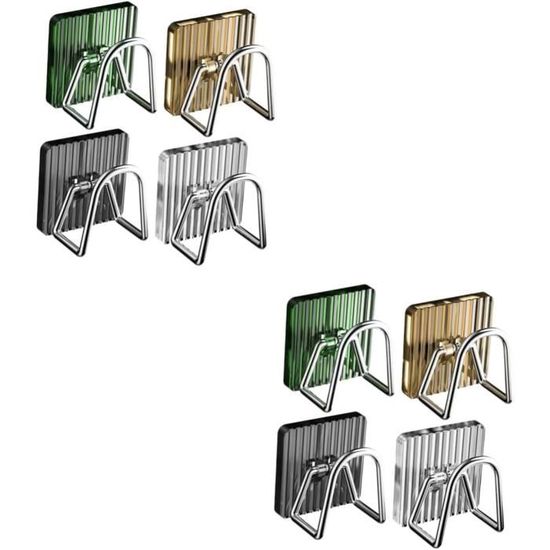 Lot De 8 Supports à éponge Auto-adhésifs - Acier Inoxydable 304 - Pour Cuisine Et Salle De Bain