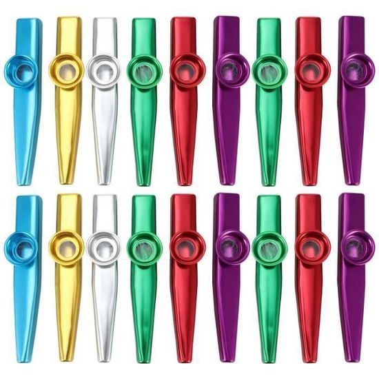 BUTY1 ensemble 38 pièces en métal Kazoos jouets instruments de musique