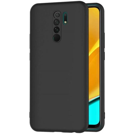 DiaryTown Coque Xiaomi Redmi 9 Silicone Souple, Noir Avec Motif Etui Redmi 9 Housse Antichoc TPU Mince Dessin Elégant Protectrice Case, Lune