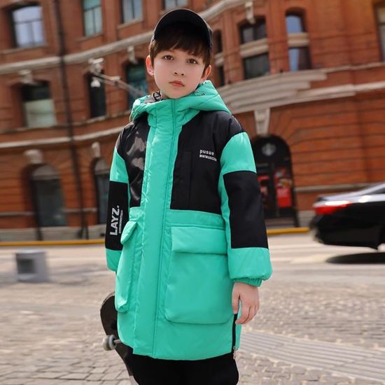 Doudoune Enfant Hiver Avec Capuche Détachable - Rembourrage Duvet, Coupe-Vent | Pour Garçon Et Fille