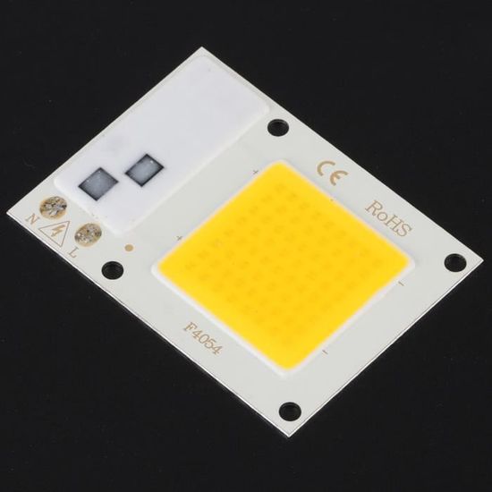 25 Pcs Puce LED 0.5W 5V Blanc Chaud Sur Plaque Aluminium - Haute Luminosité