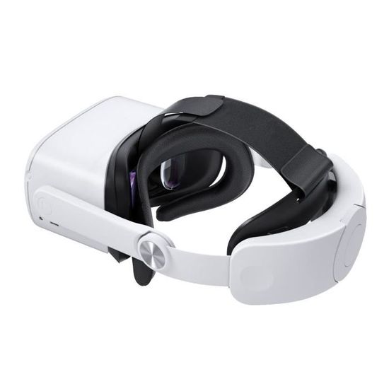 MODJUEGO Sangle De Tête De Rechange Pour Oculus Quest 2 - Réglable Avec Coque Silicone Et Protection Avant Rose