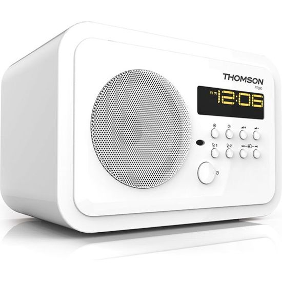 Radio portable THOMSON RT310 - Tuner FM - Double alarme - Télécommande incluse