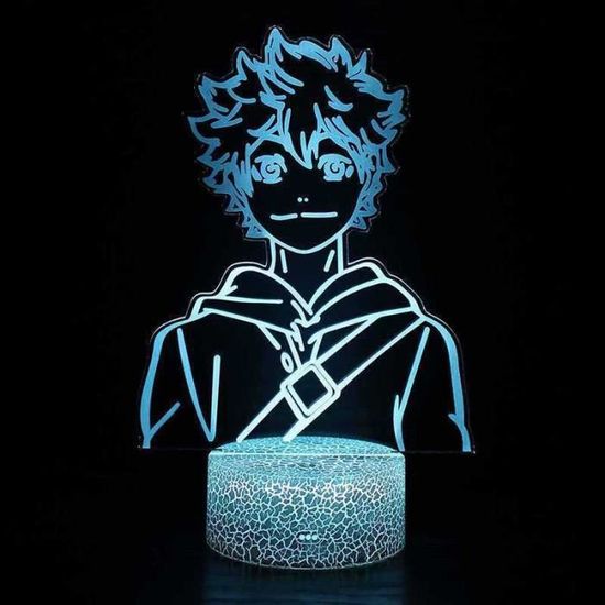 Enfant 3D colorée LED télécommande tactile cadeau de Noël créatif lampe de table 7 Couleurs - Les dessins animés #10