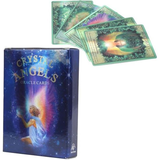 Carte de divination Cartes de Tarot Exquises Divination du Destin Cartes de Jeu de Voyance Anglais pour Fête Amis Famille HB017