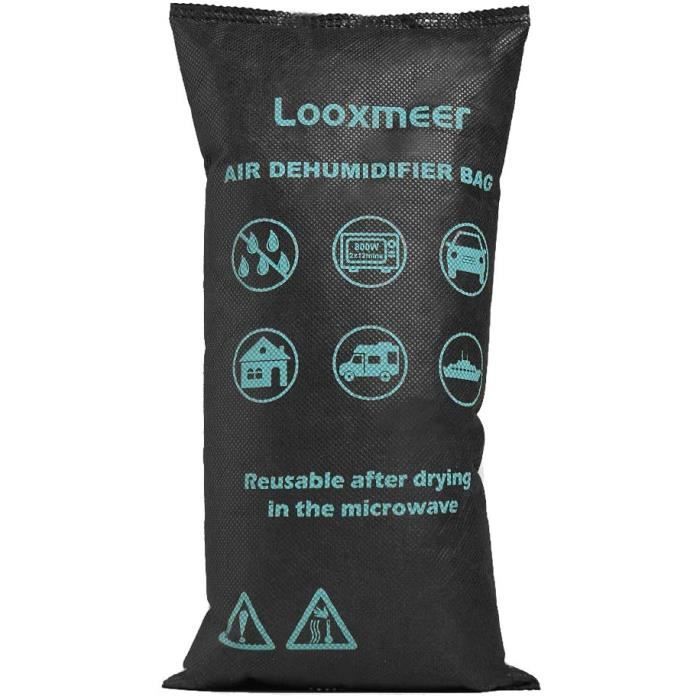 Déshumidificateur Voiture FLIPLINE 1KG - Réutilisable, Anti-buée, Coussin Antidérapant Inclus