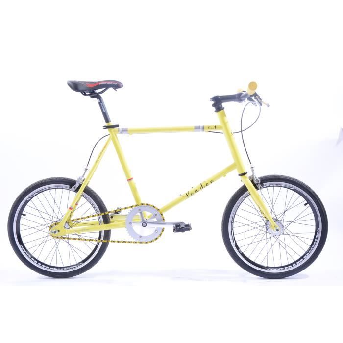 Velo De Ville 20 1 Vitesse Jaune Prix Pas Cher Cdiscount
