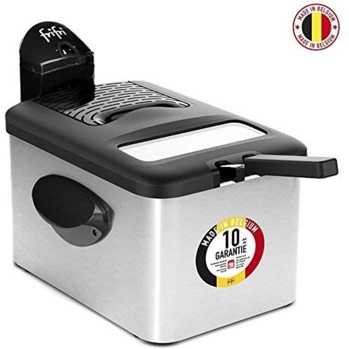 Frifri F5848-DUO Friteuse, Acier Inoxydable, Noir