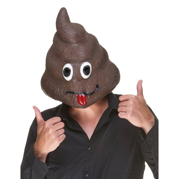 Masque en latex Caca adulte