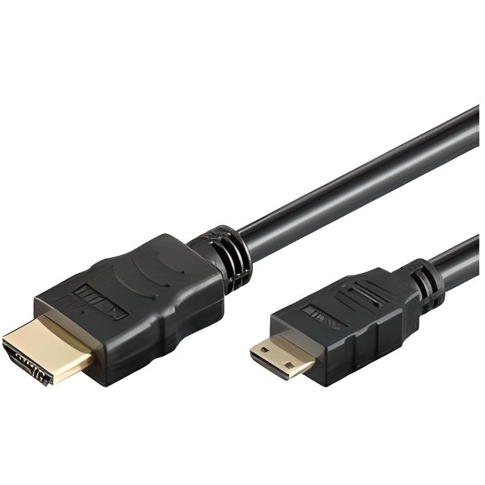 Câble adaptateur mini-Hdmi mâle vers Hdmi, 1.5m