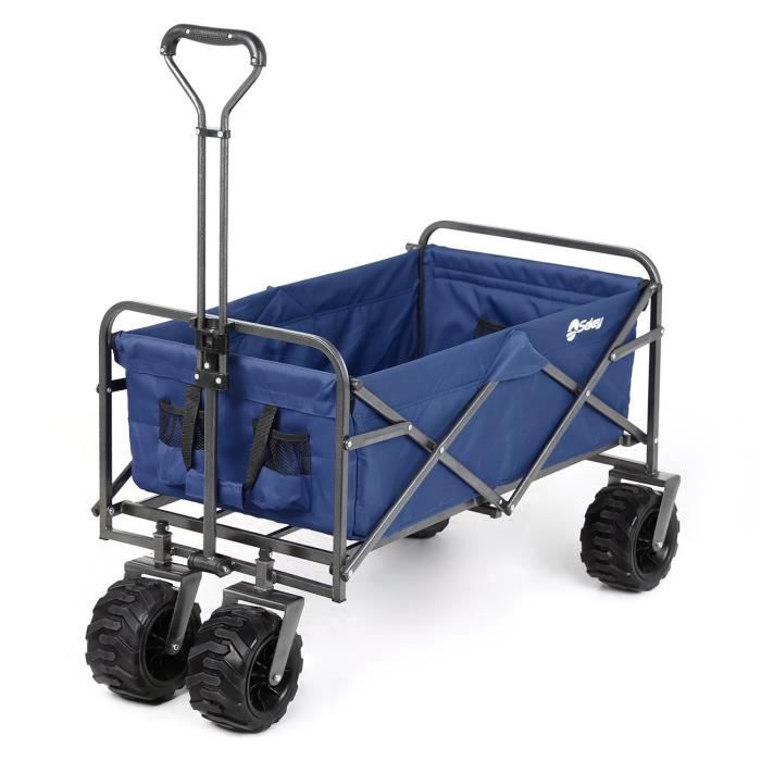 Sekey Charrette de Transport Pliable Chariot de Transport Jardin Chariot de Plage