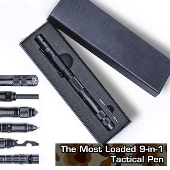JIZHI Stylo Tactique Nouveau Cadeau Défense Outil en Aluminium