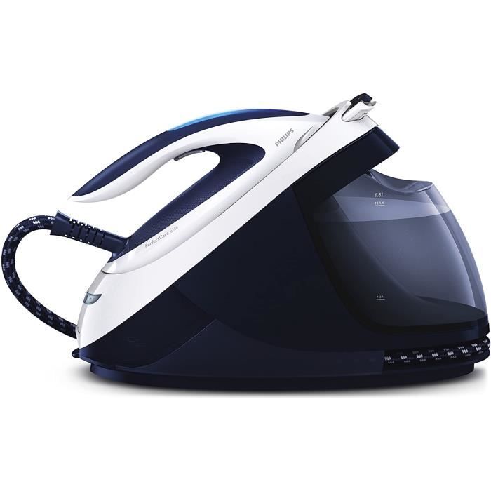 Philips GC9614/20 Centrale Vapeur PerfectCare Elite sans Réglage, 7,5 bar Effet Pressing Jusqu'à 500g