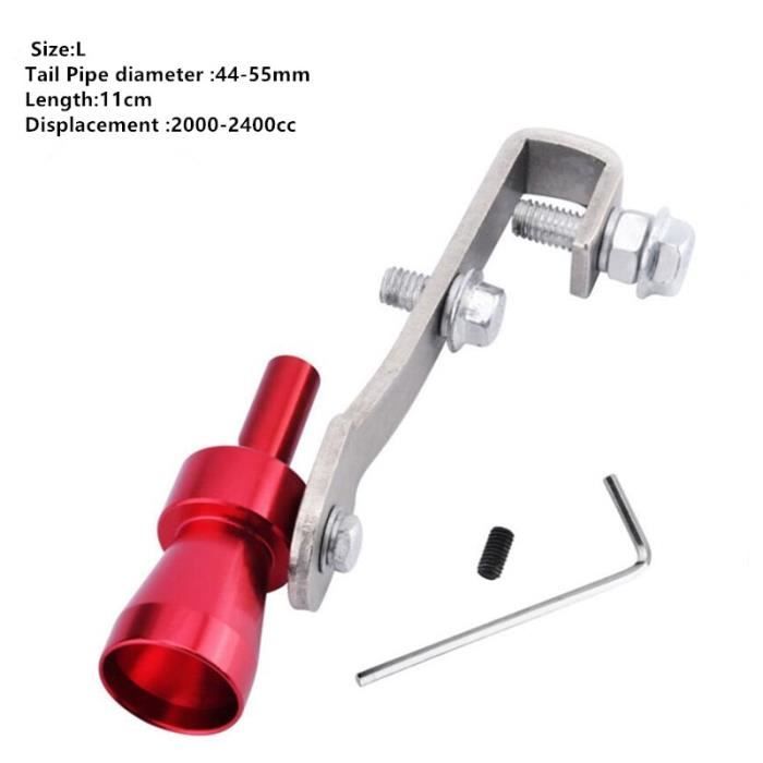 Pièces Auto,Silencieux d'échappement avec sifflet Turbo,pour ford focus mk1 opel astra h gtc renault fluence renault - Type Red-L