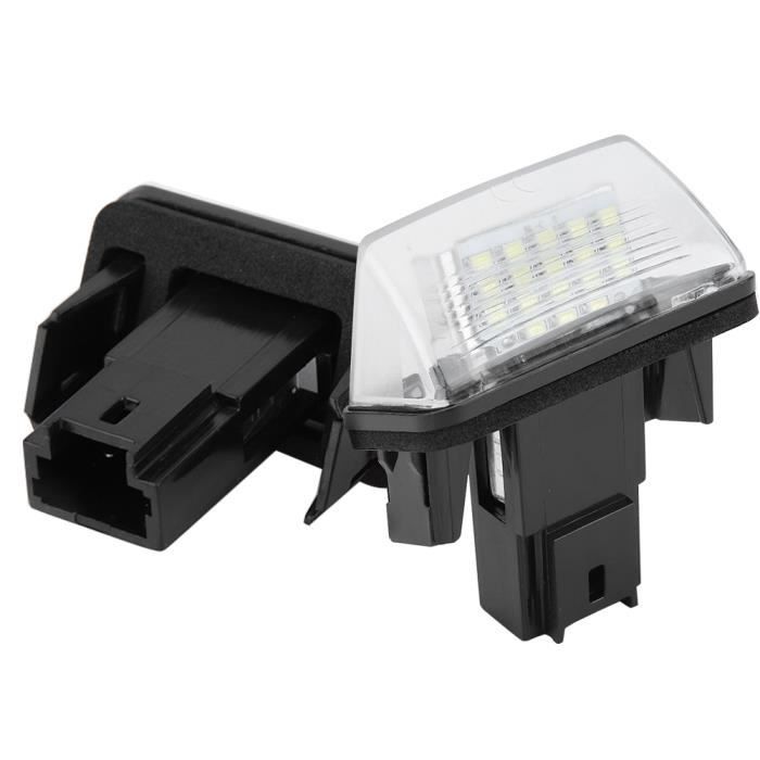 Dioche Éclairage de la plaque d'immatriculation 2pcs 18 LED Lampe Plaque d'Immatriculation de Voiture Gauche Droite pour Citroen C3