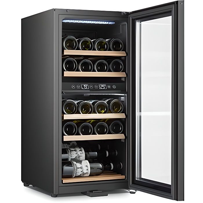 CAVE A VIN  24 BT DOUBLE ZONE DE REFROIDISSEMENT