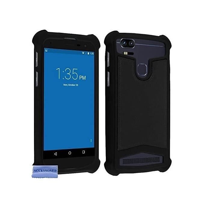 Etui Coque Gel Silicone Incassable Pour Android KXD A1 - Noir - 5.71' Pouces