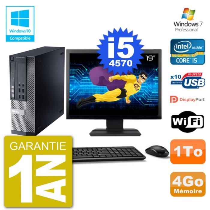 PC Dell 9020 SFF Ecran 19