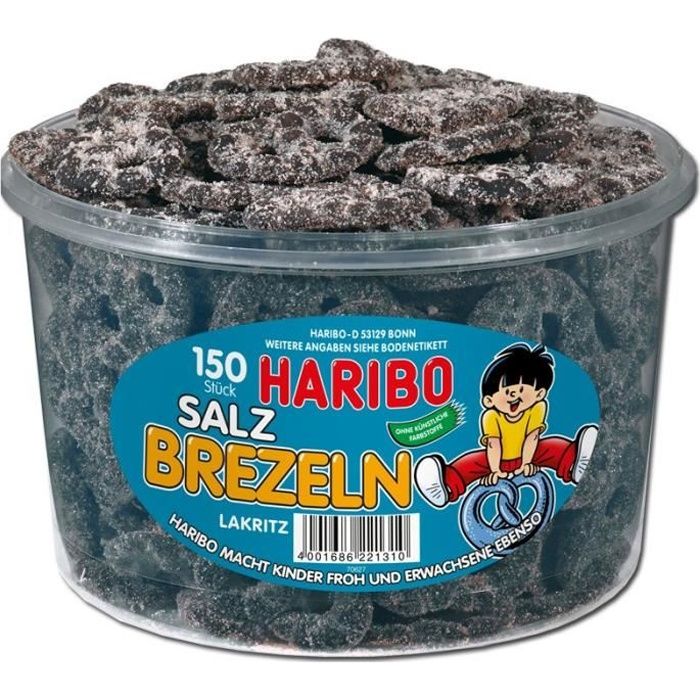 Haribo Bretzels, de réglisse, 150 pièces