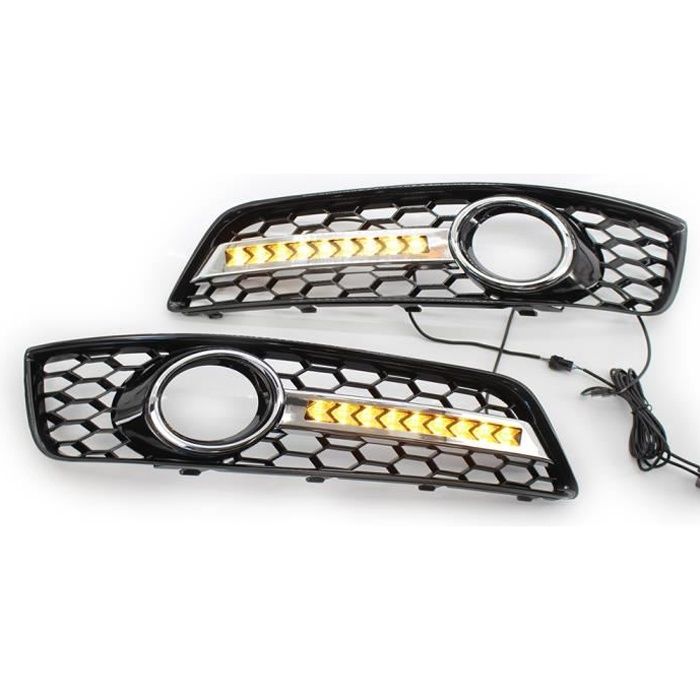 Remplacement pour AUDI A3 8P 09-13 Pare-chocs Avant Antibrouillard Feu Grille Paire Paire Ensemble Gauche et Droi-1