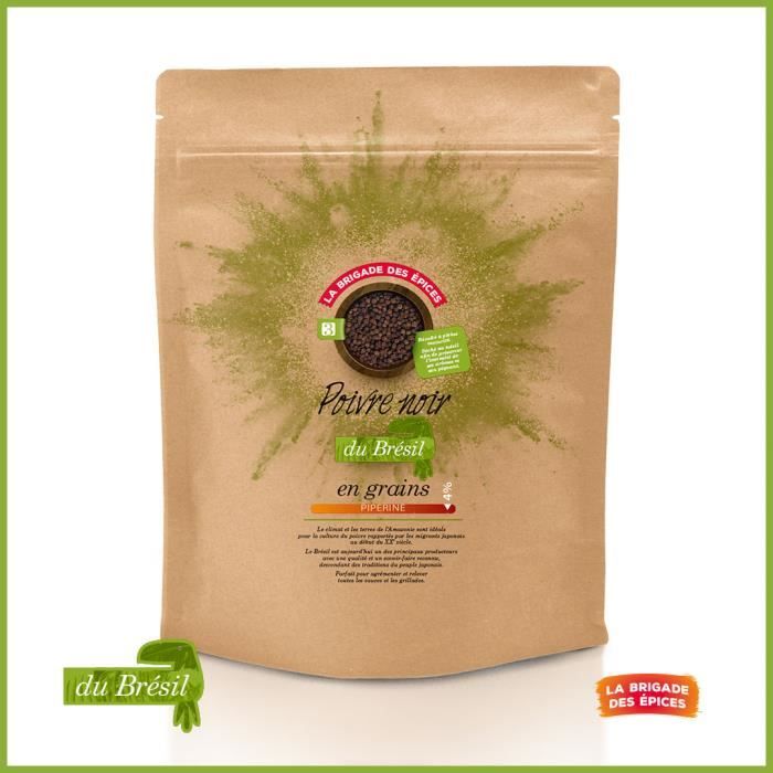 Poivre noir en grain du Brésil - 250 g