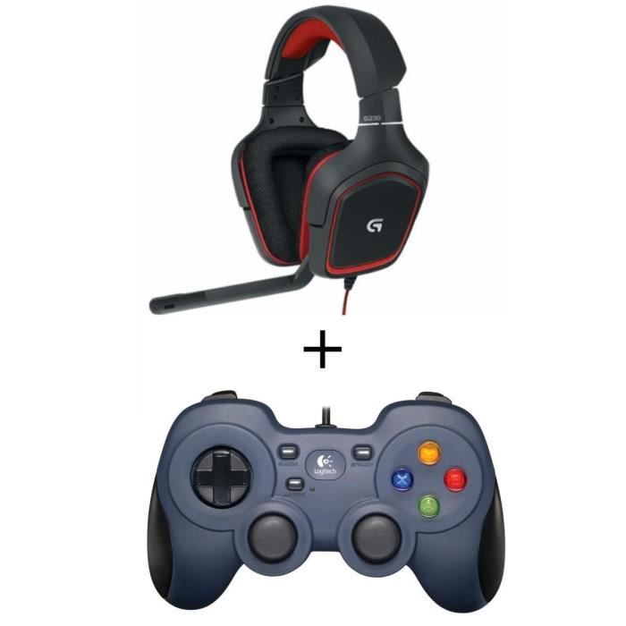 Logitech Pack Gamer Casque G230 + Manette F310