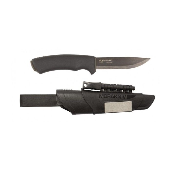 Couteau Survival Bushcraft Morakniv avec démarreur de feu et affûteur