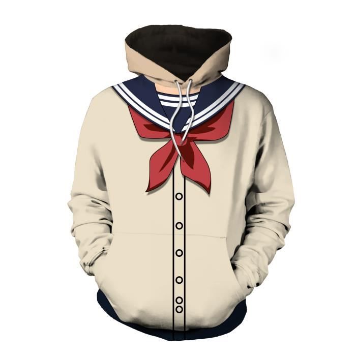 Sweat-shirt Anime,Boku pas Un Héros Universités Himiko Toga Cosplay Costume Uniforme Pull à Capuche 3D IMPRIMé Polyester Sportswear