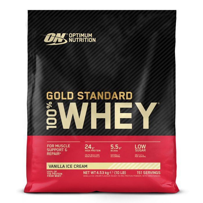 Gold Standard 100% Whey 4540 gr Glace à la vanille
