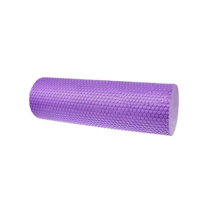 Colonne durable de rouleau de mousse de Pilates de yoga de massage d'exercice de 15x30, violet