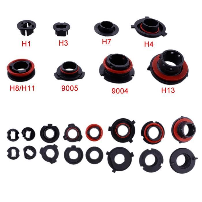 1 paire voiture phare LED lampe ampoule adaptateur support socle prises retenue pour H1 H3 H4 H7 H11 H13 9004 9005~ QK60515602