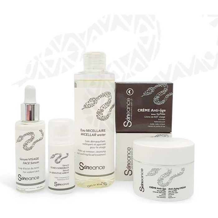 SKINEANCE – GAMME Venin de serpent - Secret de jeunesse éternelle – Actifs anti-âge - Réduit les rides d'expression, les ridules, le