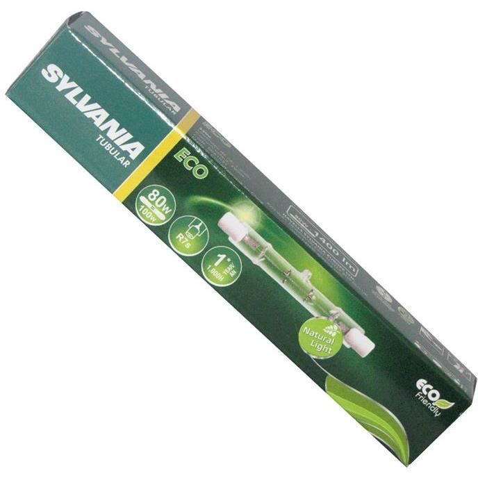 Crayon halogène R7S - 80 W - 78 mm - boîte