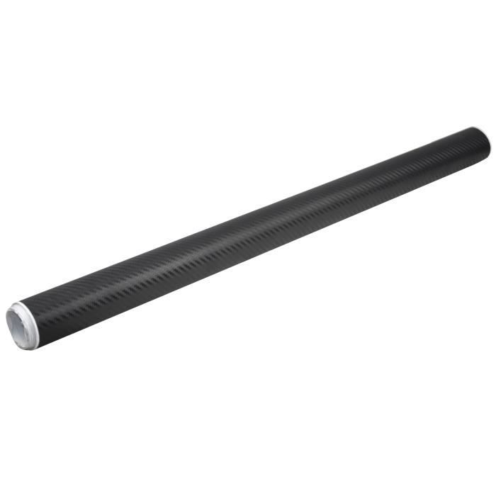 TRIXES Adhésif 3D fibre carbone vinyle emballer voiture autocollant 1500 mm x 300 mm