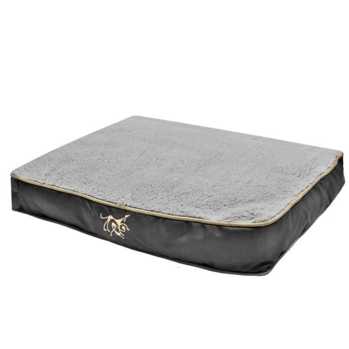 VADIGRAN Matelas déhoussable Black Oxford pour chien 75 x 55 x 10cm