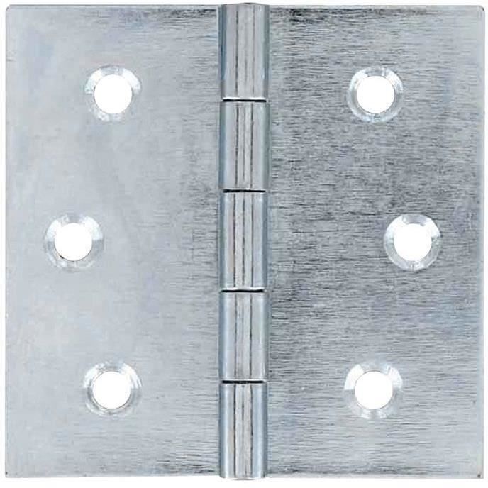 Charnière carrée acier - 40x40 mm